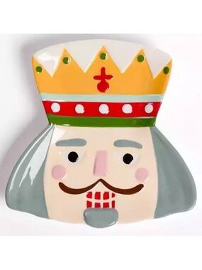 Kirklands Home Holly Nutcracker Shaped Appetizer Plate